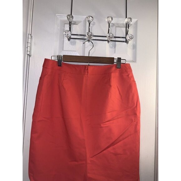 Halogen Coral Color Preppy Business Casual Pencil Skirt Size 10 - Picture 4 of 8